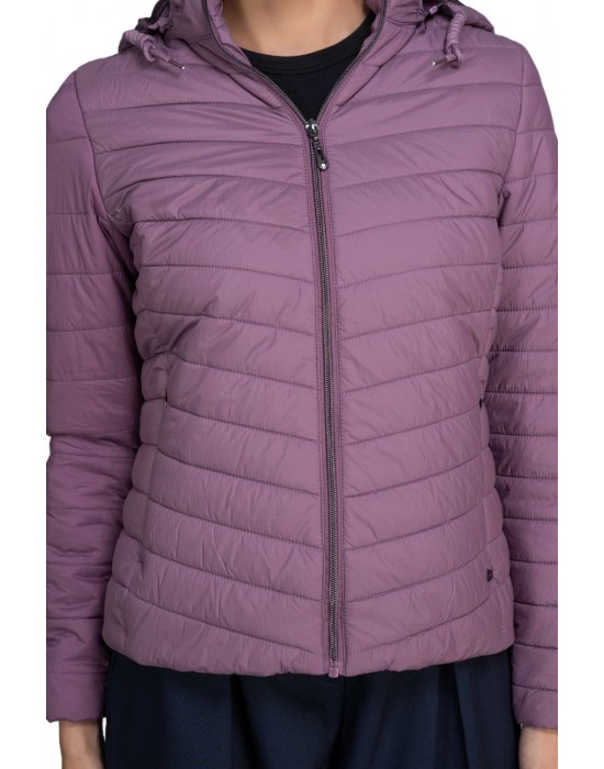 Women Packable Jacket Purple